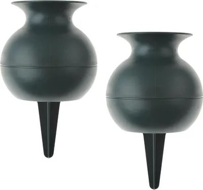 Immagine prodotto di Vasi a innesto decorazione cimitero tomba verde set 27 cm