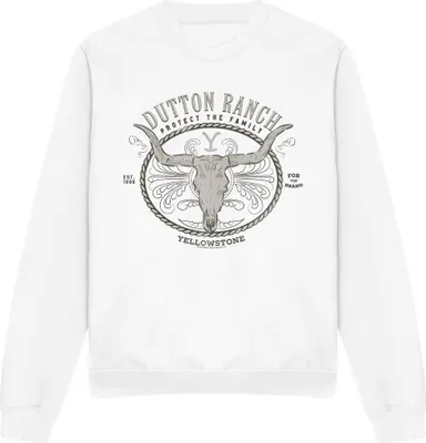 Obrázok produktu pre Yellowstone - Mikina "Dutton Ranch" pre mužov/dámy uni TV12173 (L) (Biela)