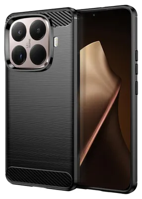 Obrázek produktu pro Techsuit – silikonové pouzdro s karbonovým vzorem pro Xiaomi 15T Pro – černé