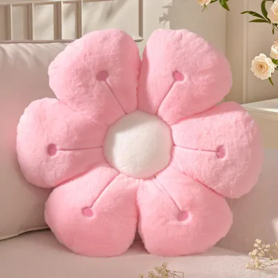Image de Solidchoice - Coussin en forme de fleur rose pour canapé et lit d'enfant
