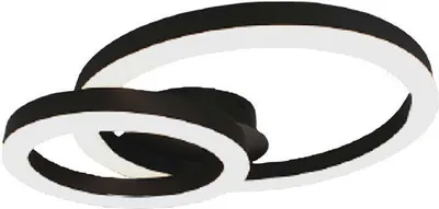 Obrázek produktu pro LED, stropní svítidlo, kov, černá, D 45 cm