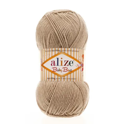 100g Strickgarn ALIZE Baby Best 256 beige Babywolle