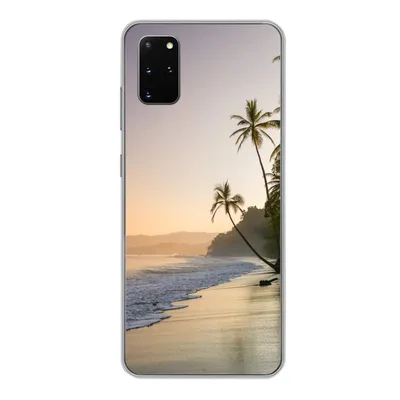 Produktbild von MuchoWow® Handyhülle Schutzhülle Hülle für Samsung Galaxy S20 Plus Strand - Meer - Palme Silikon Softcase Handy Hülle - Hartschale