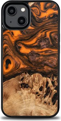 Image de Bewood Étui unique pour iPhone 14 - Orange