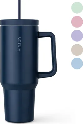 Produktbild von VINSUN Trinkbecher Isolierbecher Haushalt Edelstahl 1200 ml langlebig praktisch für unterwegs