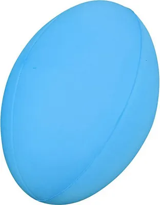 Zdjęcie produktu dla Niebieska piankowa piłka do rugby - lekka i wytrzymała zabawka