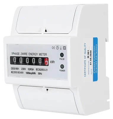 Productafbeelding van 1-fasen elektriciteitsmeter, energiemeter voor DIN-rail