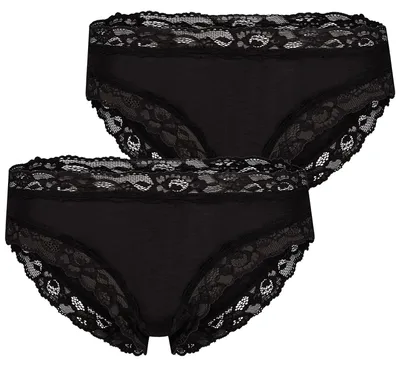 Produktbild von Skiny Damen Rioslip Advantage Modal Lace 2-Pack black - Größe 44