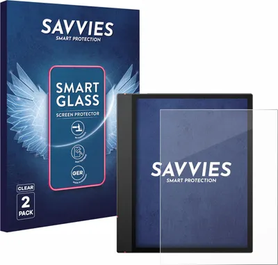 Produktbild von 2x Savvies Schutzglas Folie für Boox Note Air 5 C 9H Panzer Schutzfolie Glas Displayschutz klar transparent