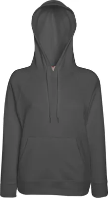 Produktbild von Fruit Of The Loom Damen Kapuzenpullover / Kapuzen-Sweatshirt / Hoodie, tailliert BC2657 (Medium) (Hellgrau)