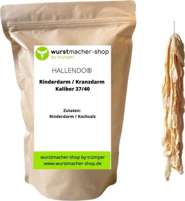 Produktbild von Rinderdarm Kranzdarm 18 Meter - Kaliber 37/40 1A | wurstmacher-shop by trümper HALLENDO®