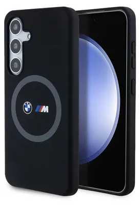 Obrázok produktu pre Etui Bmw M Silikónové potlačené Ring Magsafe Na Samsung Galaxy S24 - Czarne