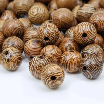 Immagine prodotto di Omgoods - 200 perline in legno di sandalo da 8 mm per la creazione di gioielli fai-da-te