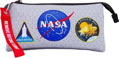 Immagine prodotto di Astuccio a tre scomparti per la scuola NASA Houston Grigio 23x11x7cm