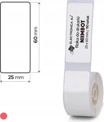 Immagine prodotto di Etichette autoadesive termiche per stampante Niimbot D101 25x60