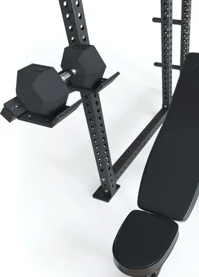 Produktbild von ATLETICA R8 Kurzhantel-Ablagen | Einfache Montage am Power Rack | Mehr Trainingskomfort | Reduzierte Verletzungsgefahr | Belastbarkeit 250kg