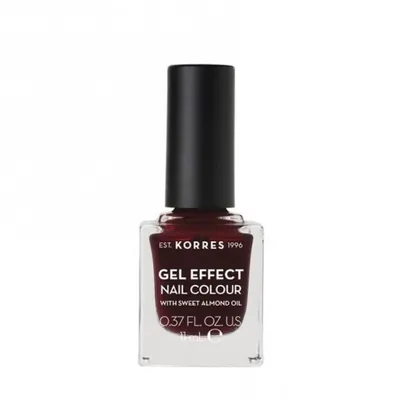 Immagine prodotto di KORRES Colore per unghie mandorla dolce 57 rosso borgogna Smalto per unghie vegano con effetto gel 11ml