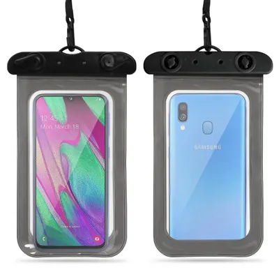 Produktbild von Schutzhülle Samsung Galaxy A40 A41 Tasche Handy Hülle Wasserdichte Outdoor CaseFarbe:Schwarz