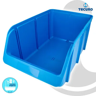 Produktbild von Sichtlagerkasten - Sichtbox Größe 4 - blau, 336 x 205 x 154 mm -