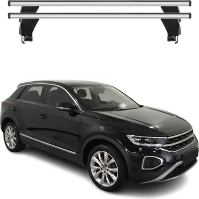 Produktbild von Menabo Dachträger Grundtäger für VW T-Roc 2017-2025 50kg Aluminium Silber 2 tlg