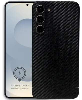 Produktbild von Handyhülle für Galaxy S26, Nevox Carbon Series Magnet, Schwarz