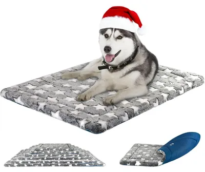 Produktbild von Hundebett Wasserdicht Wendbar Grau 106x71 cm