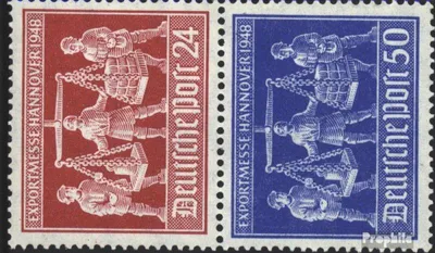 Produktbild von Briefmarken Alliierte Bes.-Gem.Ausg. 1948 Mi SZd1 postfrisch Hannovermesse