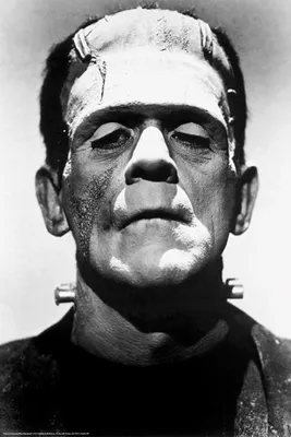 Produktbild von Frankenstein Poster Boris Karloff + Ü-Poster