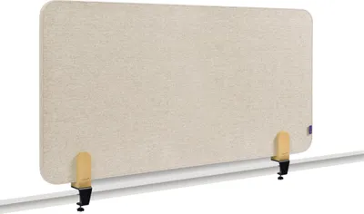 Produktbild von Legamaster 7-209821 Aktustik Tischtrennwand ELEMENTS 60 x 120 cm, soft beige, mit Tischklemmen