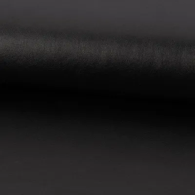 Produktbild von Bekleidungsstoff Meterware Kunstleder Kunstleder schwarz metallic