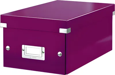 Produktbild von Archivbox Click und Store DVD Graukarton violett