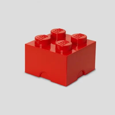 Immagine prodotto di LEGO 40031730 Mattoncini LEGO STORAGE BRICK 4, 5,7 litri, rosso