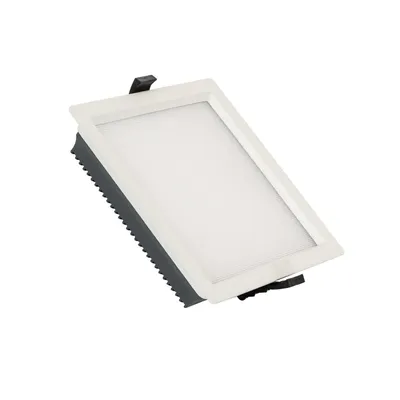 Produktbild von LED Downlight Einbaustrahler 25W Eckig  Aero 130lm/W Mikroprismatisch  Ausschnitt 165x165 mm 4000K Neutralweiß