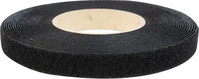 Produktbild von Klettverschluss 20mm selbstklebende Acryl-Schleife schwarz
