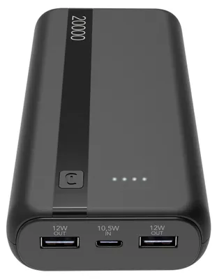 Obrázek produktu pro Cellularline 8018080481963, 20000 mAh, Lithium-ion (Li-ion), Černá