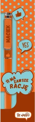 Produktbild von Pop-Art-Kugelschreiber – Maciek – Be-Happy Gifts