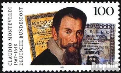 Produktbild von Briefmarken BRD (BR.Deutschland) 1993 Mi 1705 (kompl.Ausgabe) postfrisch 350.Todestag von Monteverdi