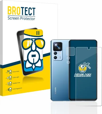 Produktbild von BROTECT Schutzglas für Xiaomi 12T (Display+Kamera) Schutzfolie Panzer Folie Glas Display Schutz klar