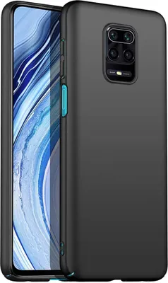 Immagine prodotto di Custodia Redmi Note 9 Pro, sottile PC opaco anti-impronta protettiva per Xiaomi Redmi Note 9S / 9 Pro / 9 Pro Max nero