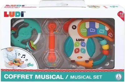 Produktbild von Ludi Musikset Spielzeug für Babys und Kleinkinder - pädagogisch und bunt