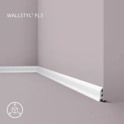 Produktbild von NMC FL3 WALLSTYL Sockelleiste Zierleiste Eckleiste 2 m