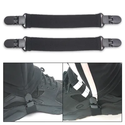 Produktbild von 2 Stück Motorrad Fahrrad Steigbügel Hosen Clips Bein Boot elastische verstellbare Träger