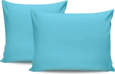 Produktbild von L'Essentiel Linge de Maison, Tonne Bleue - 60, Kissenbezug-Set (2 Stück), 100 % BAUMWOLLE RANFORCE, Türkis,  50 x 70 cm