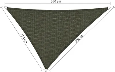Zdjęcie produktu dla SHADOW COMFORT 2,5 x 3 x 3,5 m Markiza trójkątna Głęboka szarość Nierówne boki