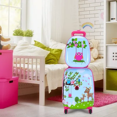 Immagine prodotto di Set valigie da 2 pezzi valigie per bambini valigia 16'' + zaino 12''