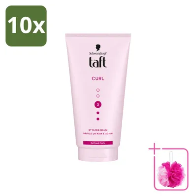 Imagen del producto de 10 unidades de Taft Styling Balm para rizos, para definir los rizos, 150 ml, pack ahorro