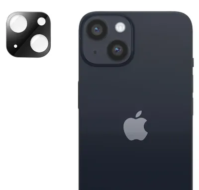 Produktbild von Techsuit Full Glass Kameraschutz für Apple iPhone 14/14 Plus - Schwarz