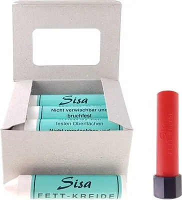 Obrázok produktu pre 12x SISA biela mastná krieda, krieda na pneumatiky, značka na pneumatiky
