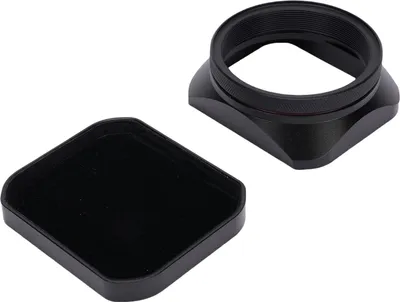 Obrázok produktu pre Slnečná clona pre fotoaparát, vhodná pre modely X100VI, X100V, X100F, X100T, X100S, X100, X70, štvorcový kovový clonník s krytom, čierna farba