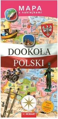 Productafbeelding van Rund um Polen. Karte mit Aufklebern. Demart